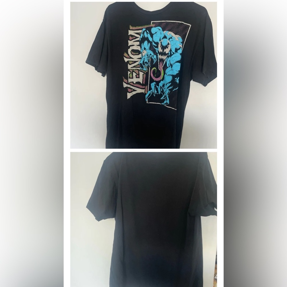 Marvel Venom Black T-Shirt with Graphic Design